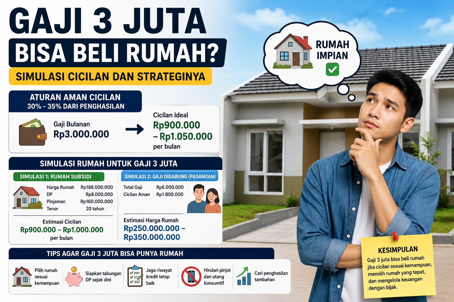 Gaji 3 Juta Bisa Beli Rumah?